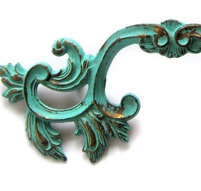 The Decorated House: ~ The “Secret” Tutorial … How To Paint Turquoise Patina .