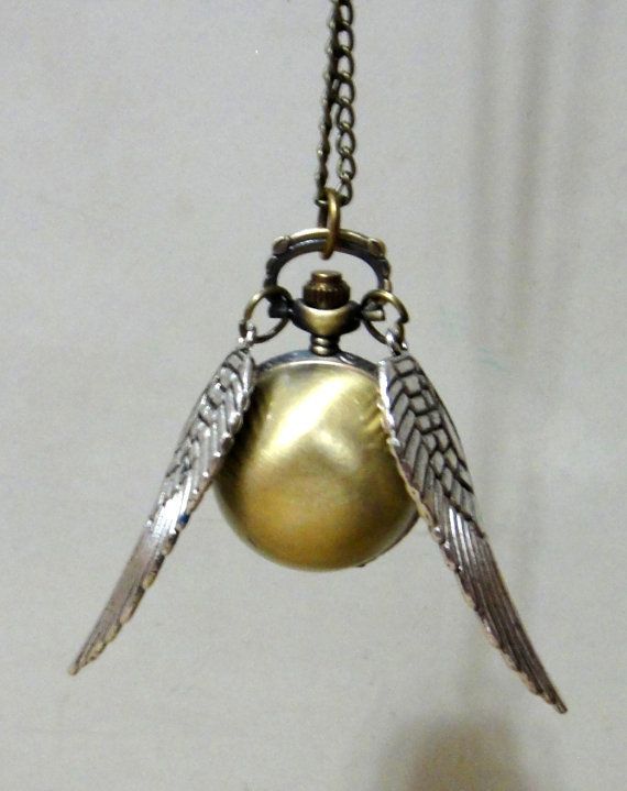This super cute golden snitch necklace/watch is $3.88 on etsy.com!