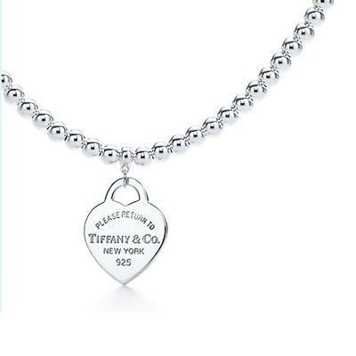 Tiffany And Co Necklace Return To New York Heart Silver 064