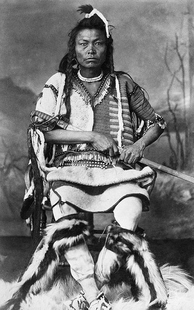 Title: Blackfoot warrior with sword.  Date: [ca. 1887]  Photographer/Illustrator