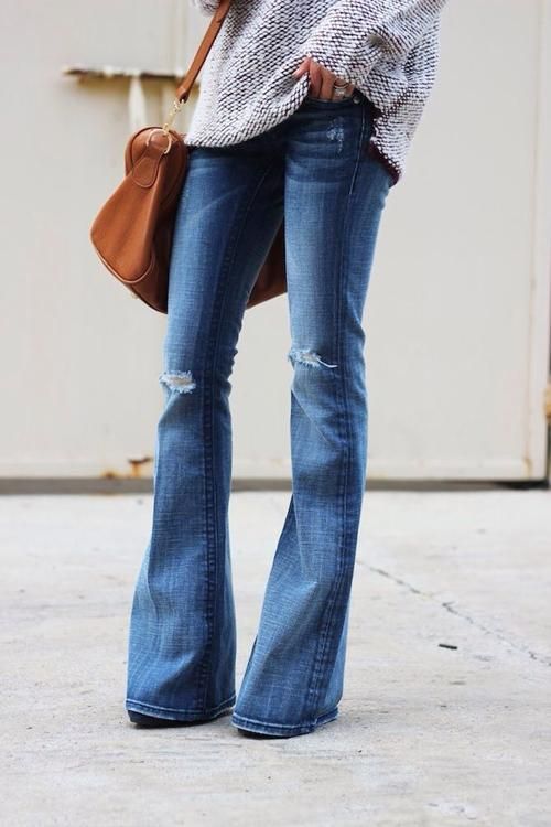 Add some flare. // flare jeans // bootcut // bell bottom // wide leg // denim //