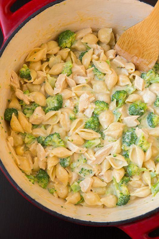 Creamy Broccoli Chicken Shells and Cheese – Cooking Classy