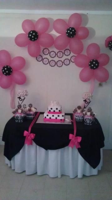 DIY girly party decorations. Use tw
