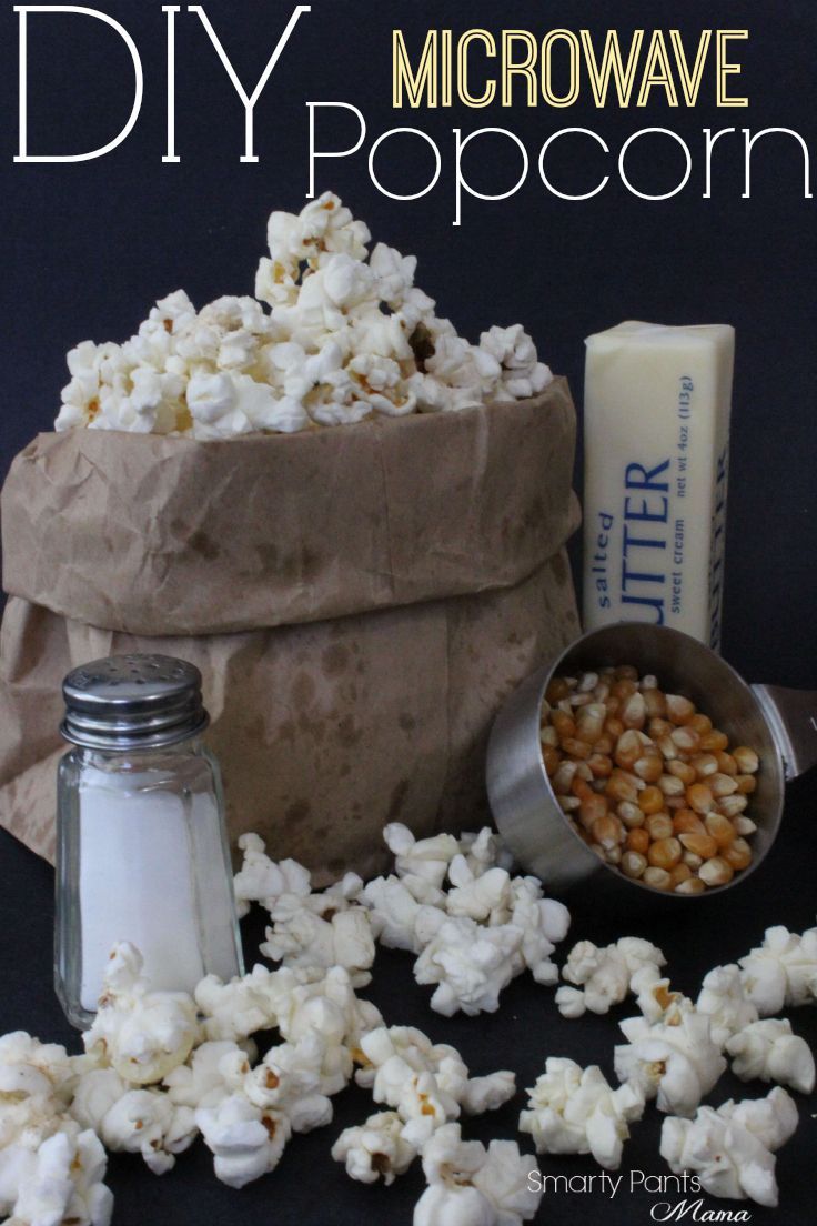 DIY Microwave Popcorn! Stay away from the chemical and make your own microwave p