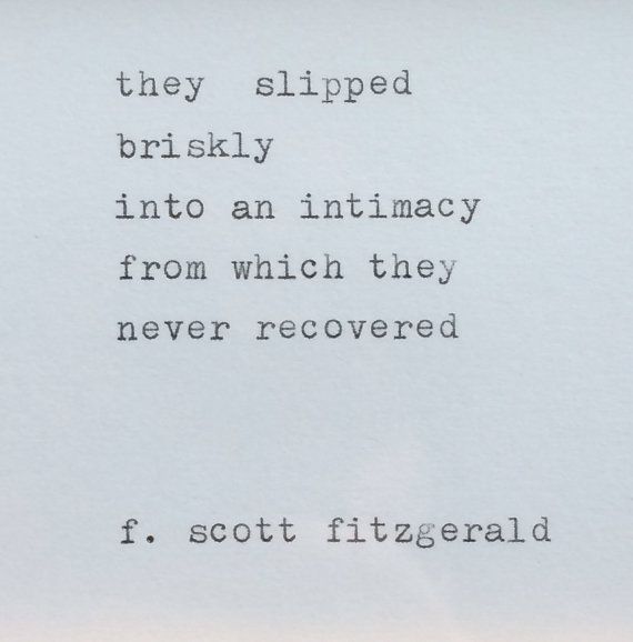 F. Scott Fitzgerald Love Quote Framed & Typed by WhiteCellarDoor
