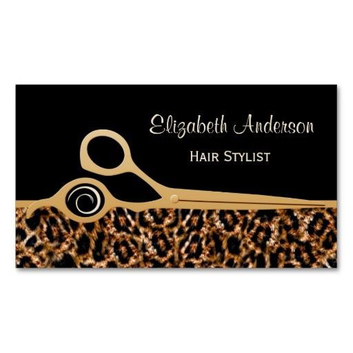 Fashionable and stylish hair salon business cards for professional hair stylist