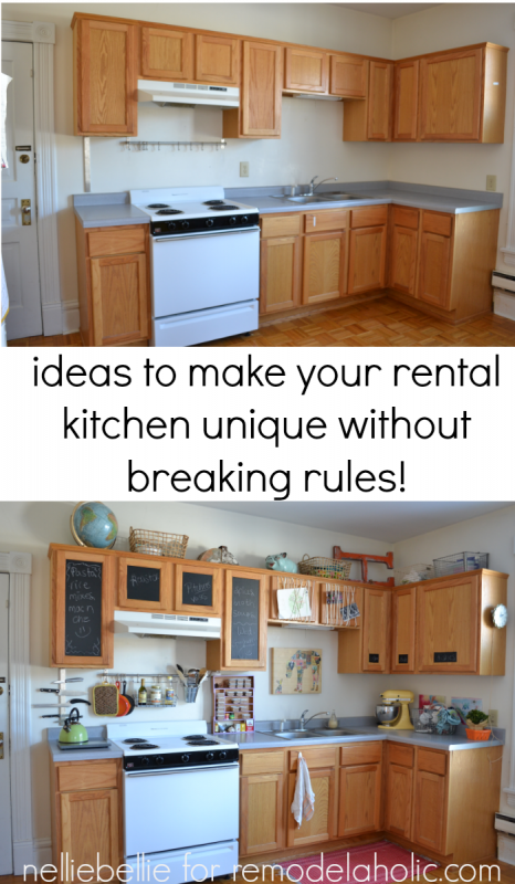 Get fabulous tips and tricks to making your rental kitchen full of personality a