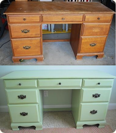 Great tutorial on painting old furn