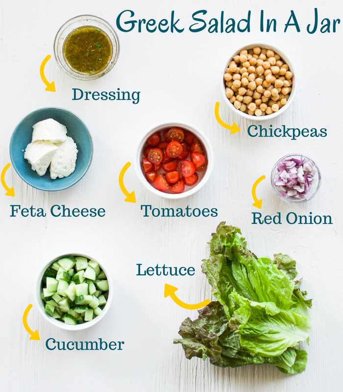 Greek Salad In A Jar! #recipe and i