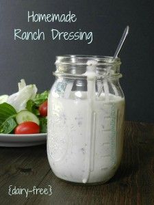 Homemade Ranch Dressing:Ingredients