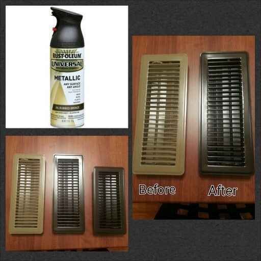 Just a coat of spray paint will make old air vents look new again. | 31 Easy DIY