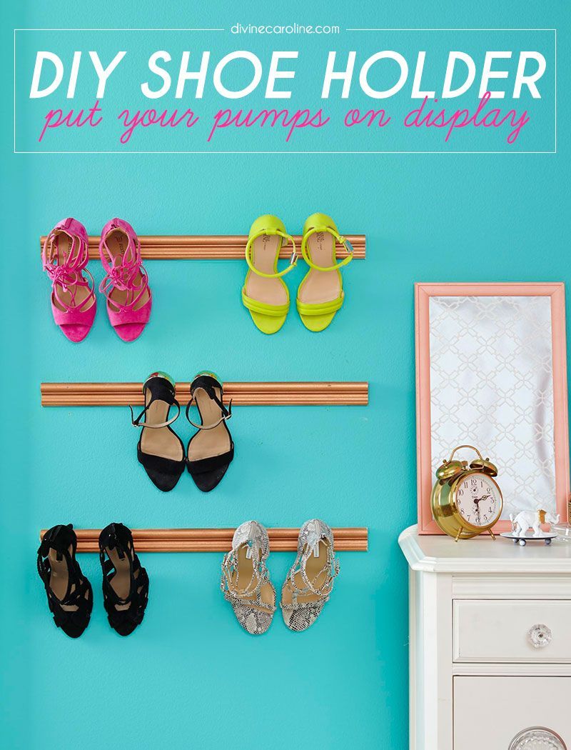 Looking for a fun DIY project? Try showcasing your best shoes with this DIY shoe