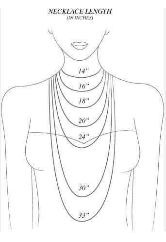 Necklaces length. Good to know! Great for helping DIY jewelry making.