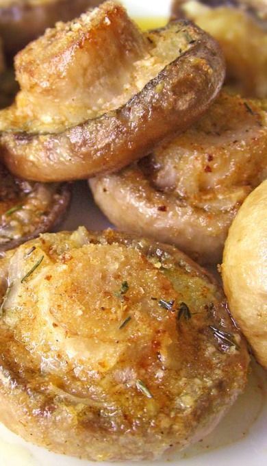 Roasted Mushrooms with Garlic & Thyme. This one looks to have parmesan, but I co