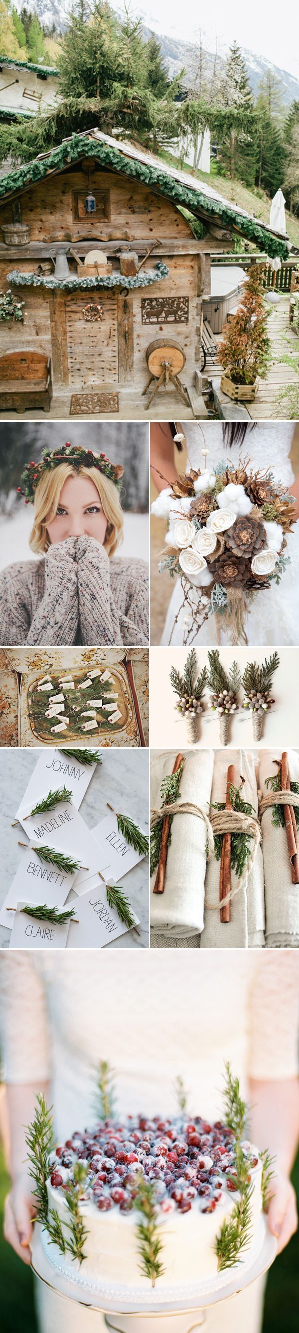 Rustic Mountain Winter Wedding Ideas and Inspiration | via junebugweddings – my