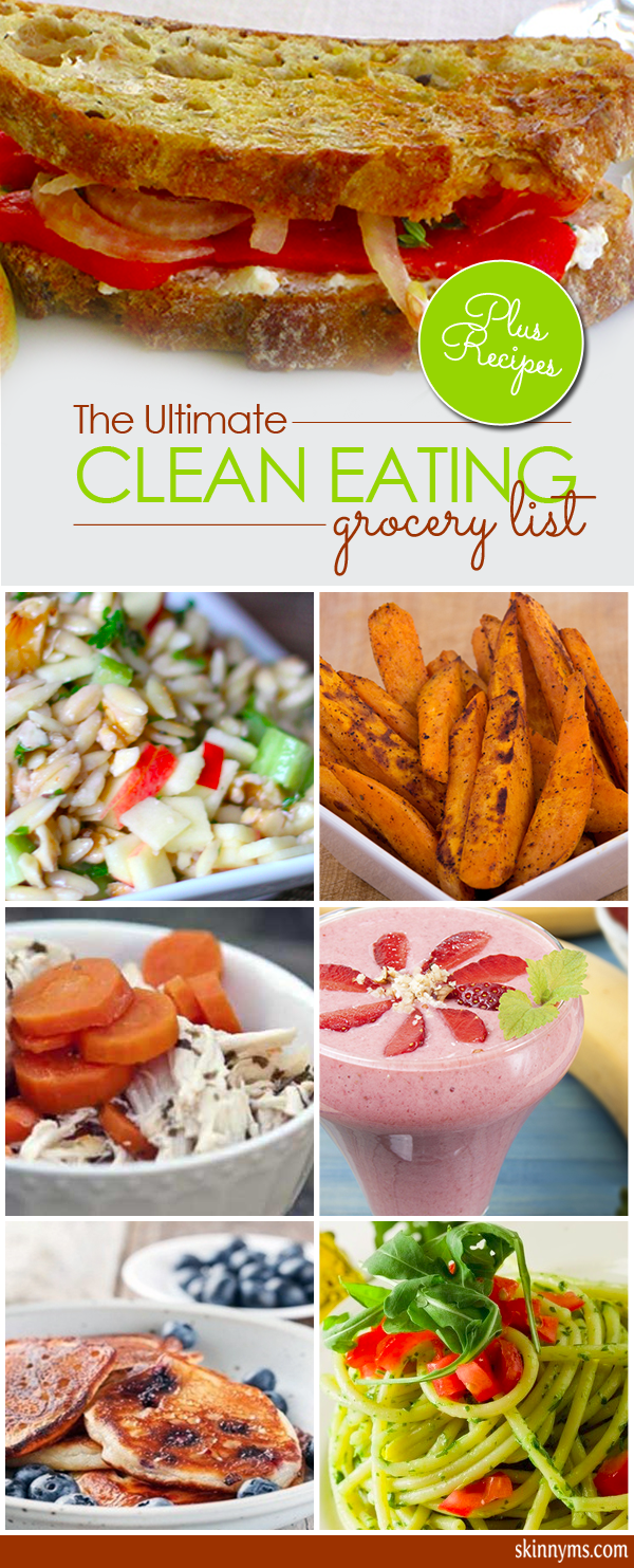 The Ultimate Clean-Eating Grocery List- 50 Foods #healthyeating #cleaneating