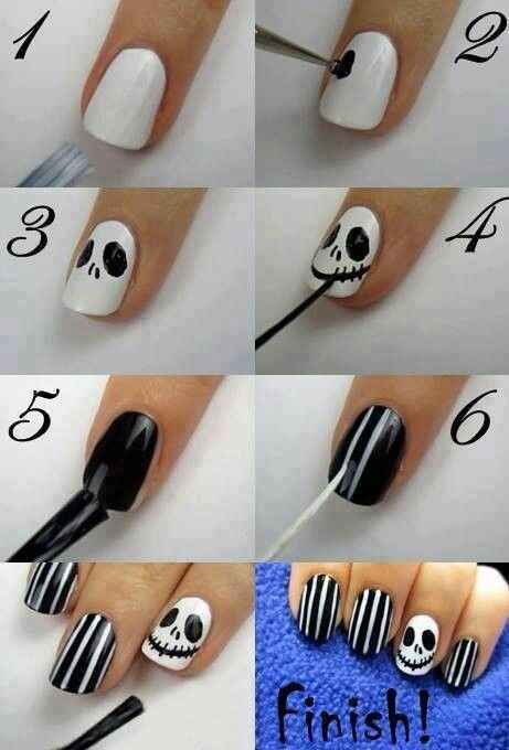 Twas the Nightmare Before Christmas | 21 Easy Holiday Nail Designs