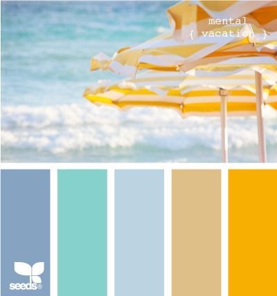 beachy color combos. For bathroom,