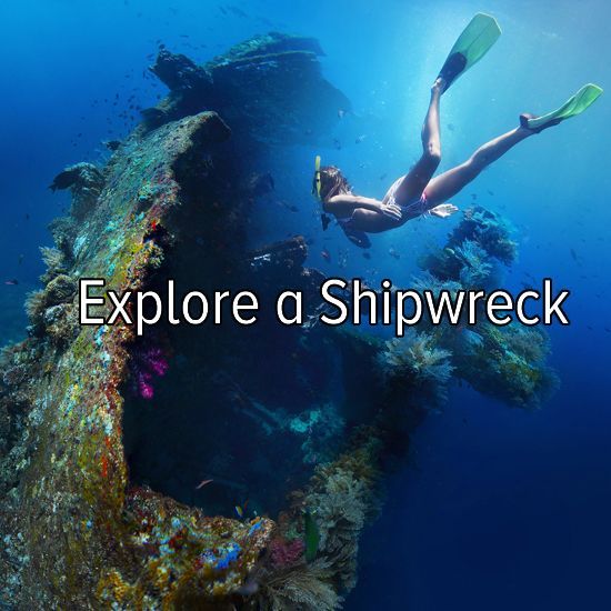 Bucket list: explore a shipwreck…