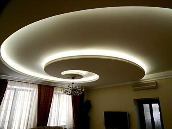 Ceiling Design with Hidden LED Ligh