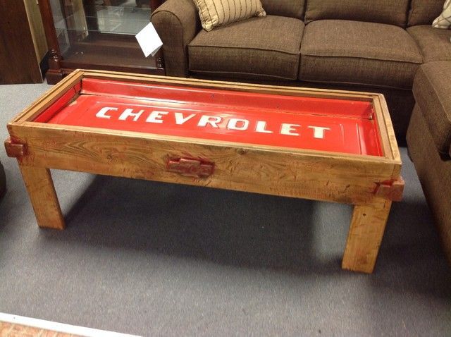 chevrolet tailgate coffee table | r