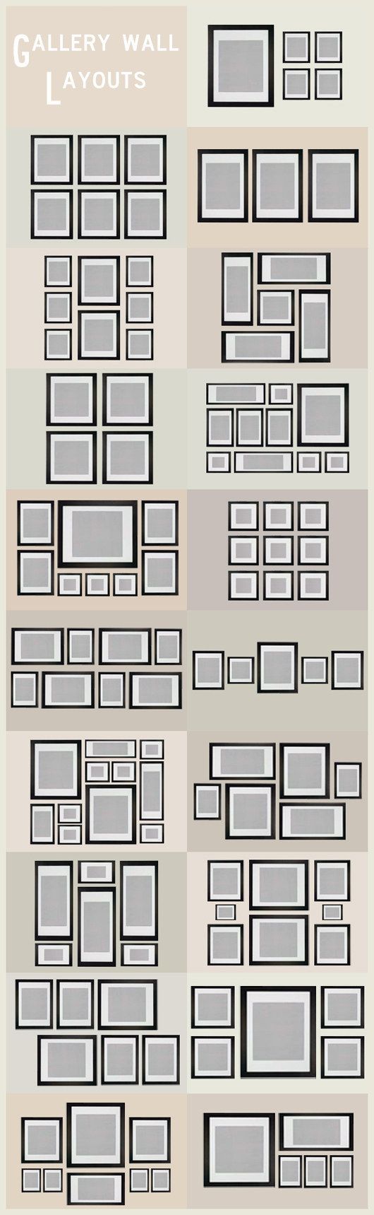 Gallery Wall Layout Ideas -   All You Need To Decorate Your Home