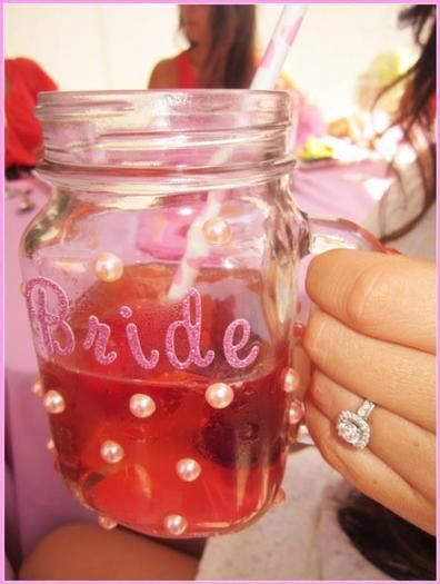 Cute Bride mason jar for the bridal