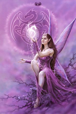 Fantasy Fairy Love | Purple fairy c