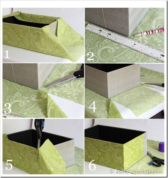How To Cover a Box With Fabric