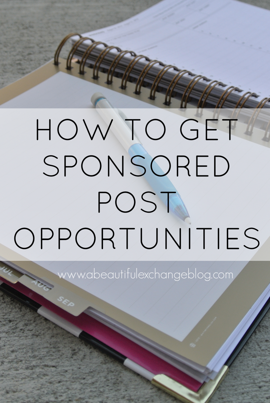 How to get sponsored post opportuni