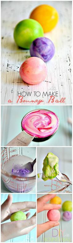 How to make a bouncy ball! Kids fav