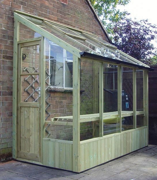 lean-to greenhouse. Beautiful small