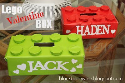 Lego Valentine Box. @Jenni Juntunen