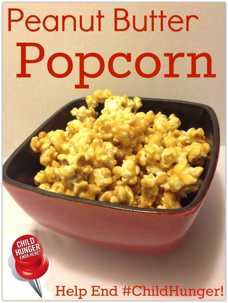 Peanut Butter Popcorn -In a large p