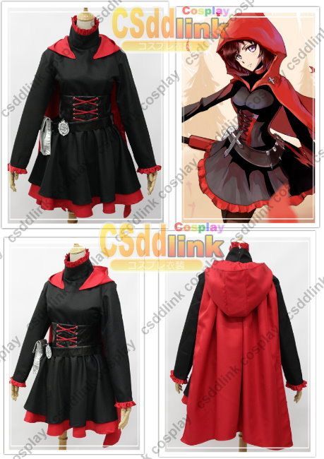 RWBY Ruby Rose Cosplay Costume red