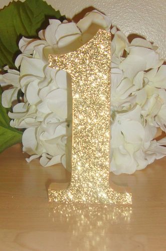 Self Standing Glitter Table Numbers