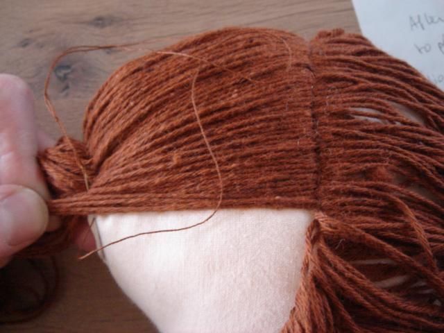 Sewing: how to make dolls hair