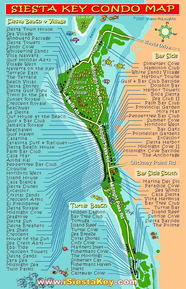siesta+key | Siesta Key Beach Map