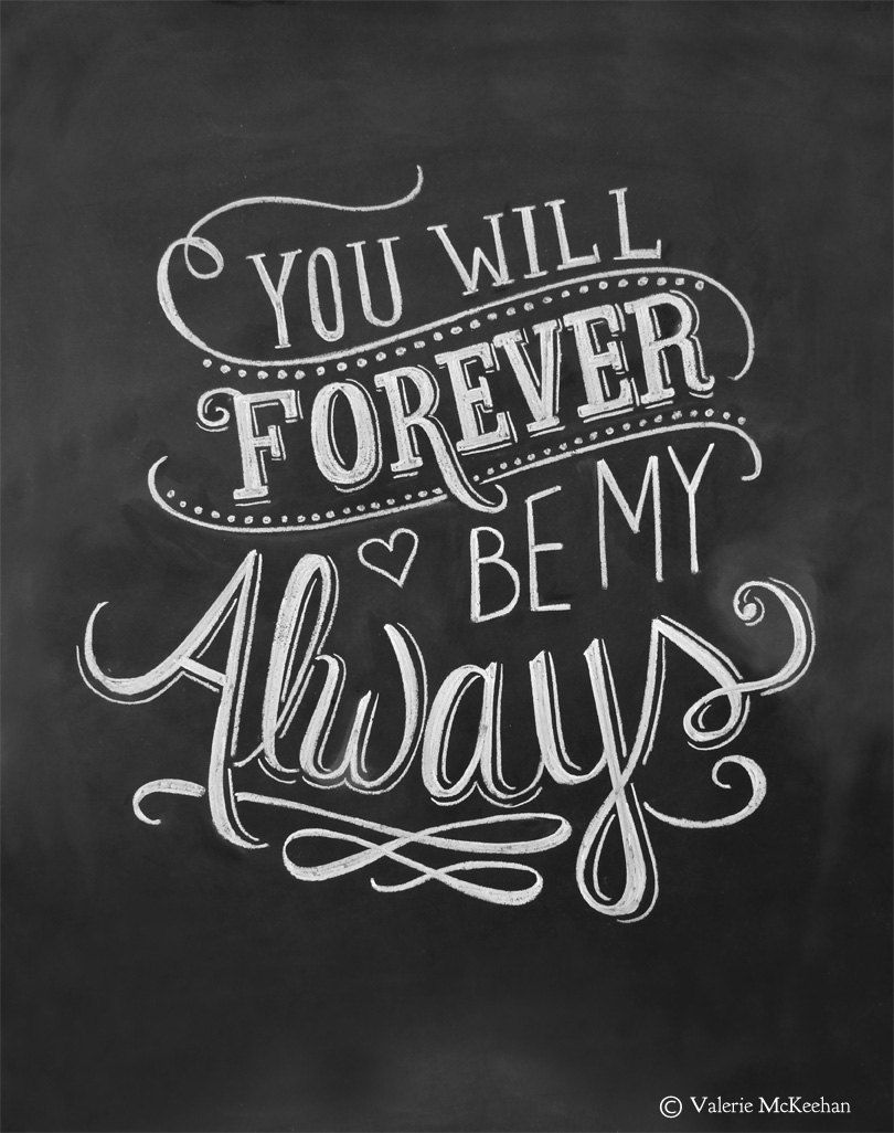Wedding Print – You Will Forever Be