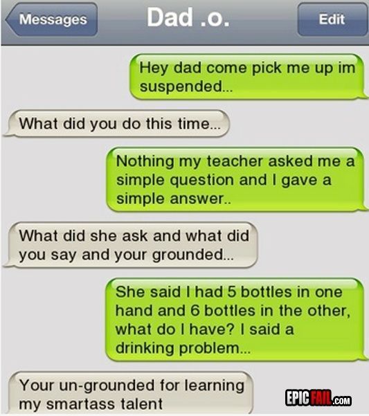 When Dads Text . . .