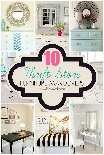 10 Thrift Store Furniture Makeovers