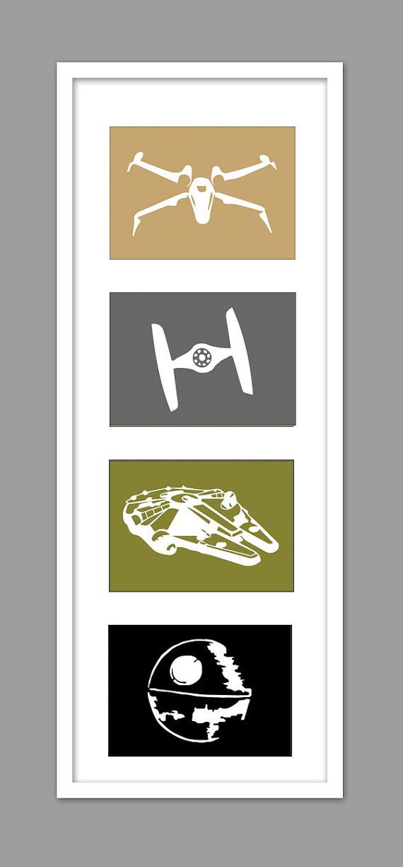 4 Star Wars Ship Silhouettes for Nu