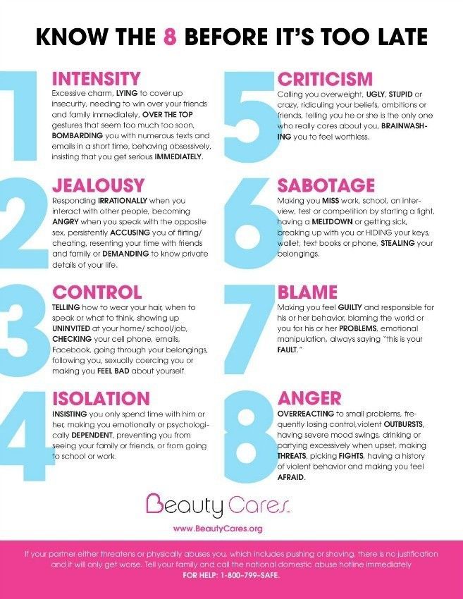 8 Warning Signs Of An Abusive Relat