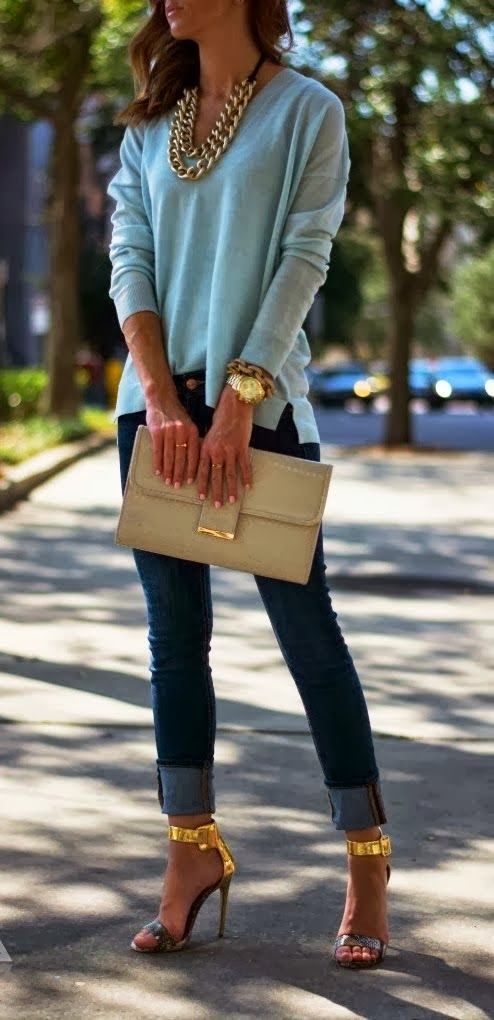 Casual chic … jeans paire
