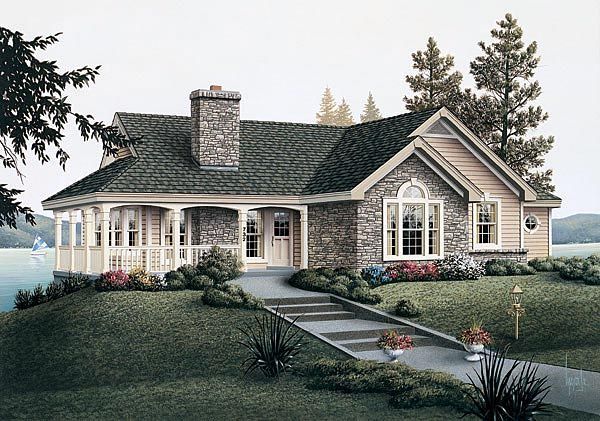 Country House Plan 87381 love the o