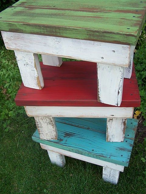 Cute little benches from scrap wood