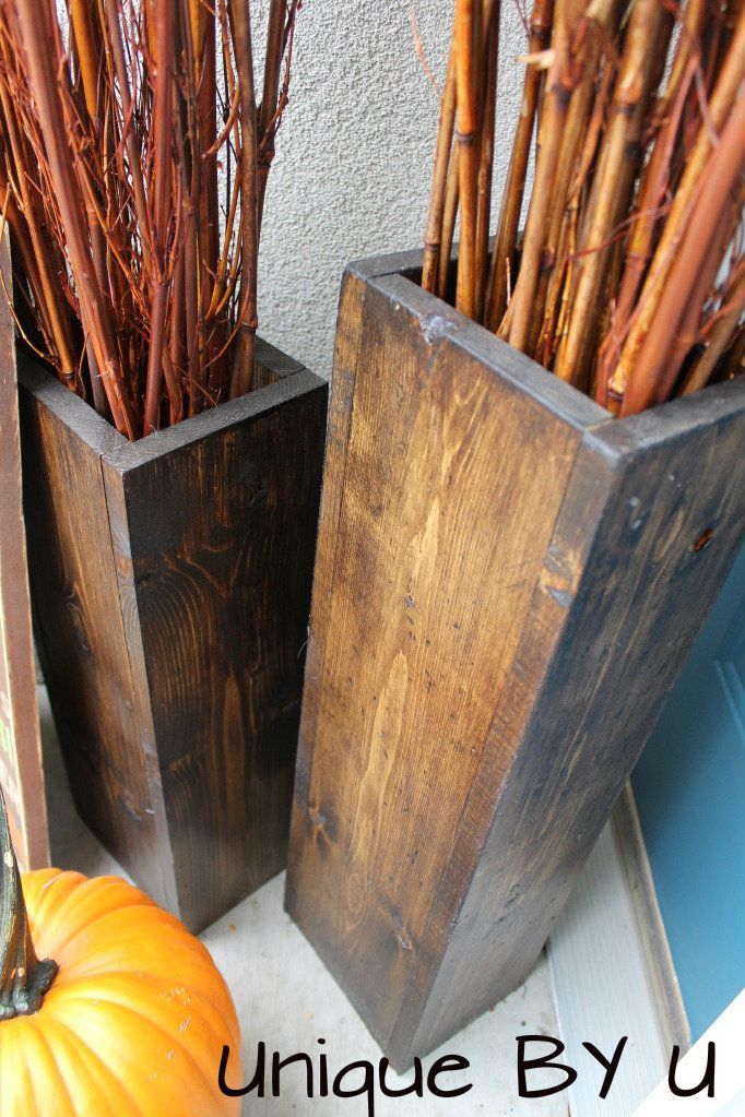 DIY Wooden Vases  Fall Decor. Could