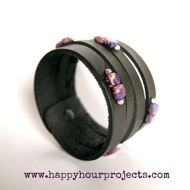 Happy Hour Projects: Beaded Leather