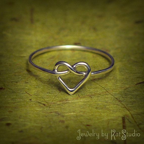 Heart Knot Ring – love knot ring –
