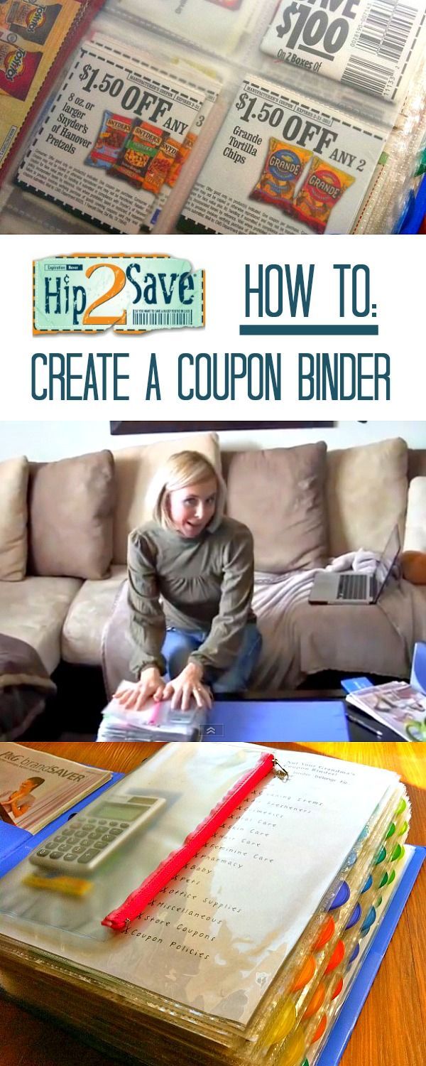 How to create a coupon binder — K